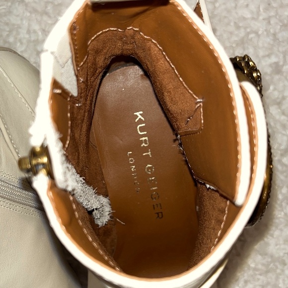 Kurt Geiger London Leather Buckle Eagle Head Ankle Booties - Picture 14 of 15